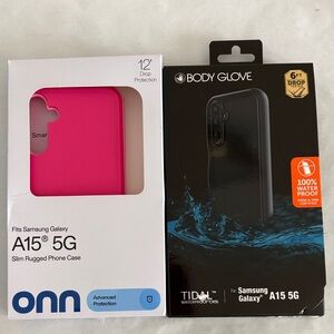Onn Hot Vibrant Pink Phone Case Samsung Galaxy A15 5G body glove waterproof case